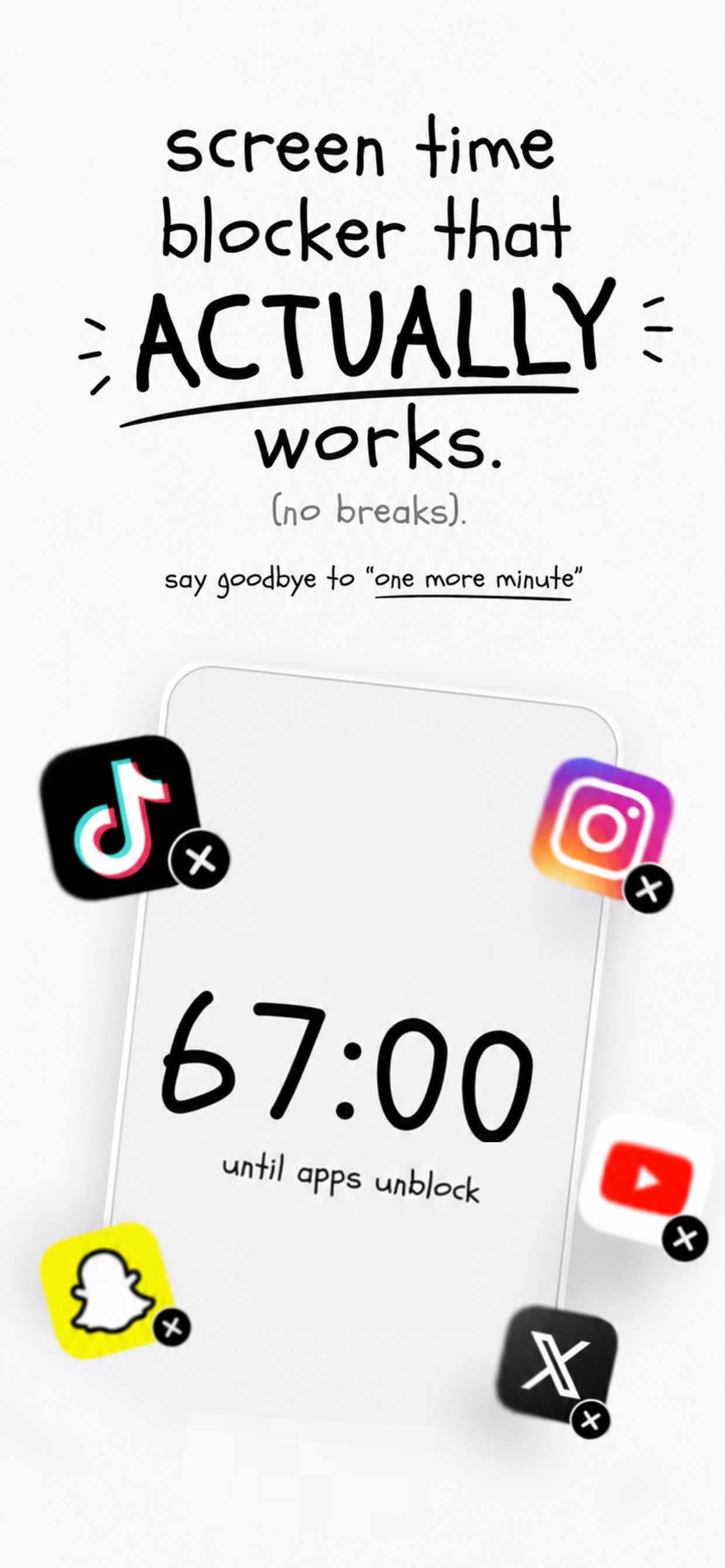 67 app — 67:00 countdown timer