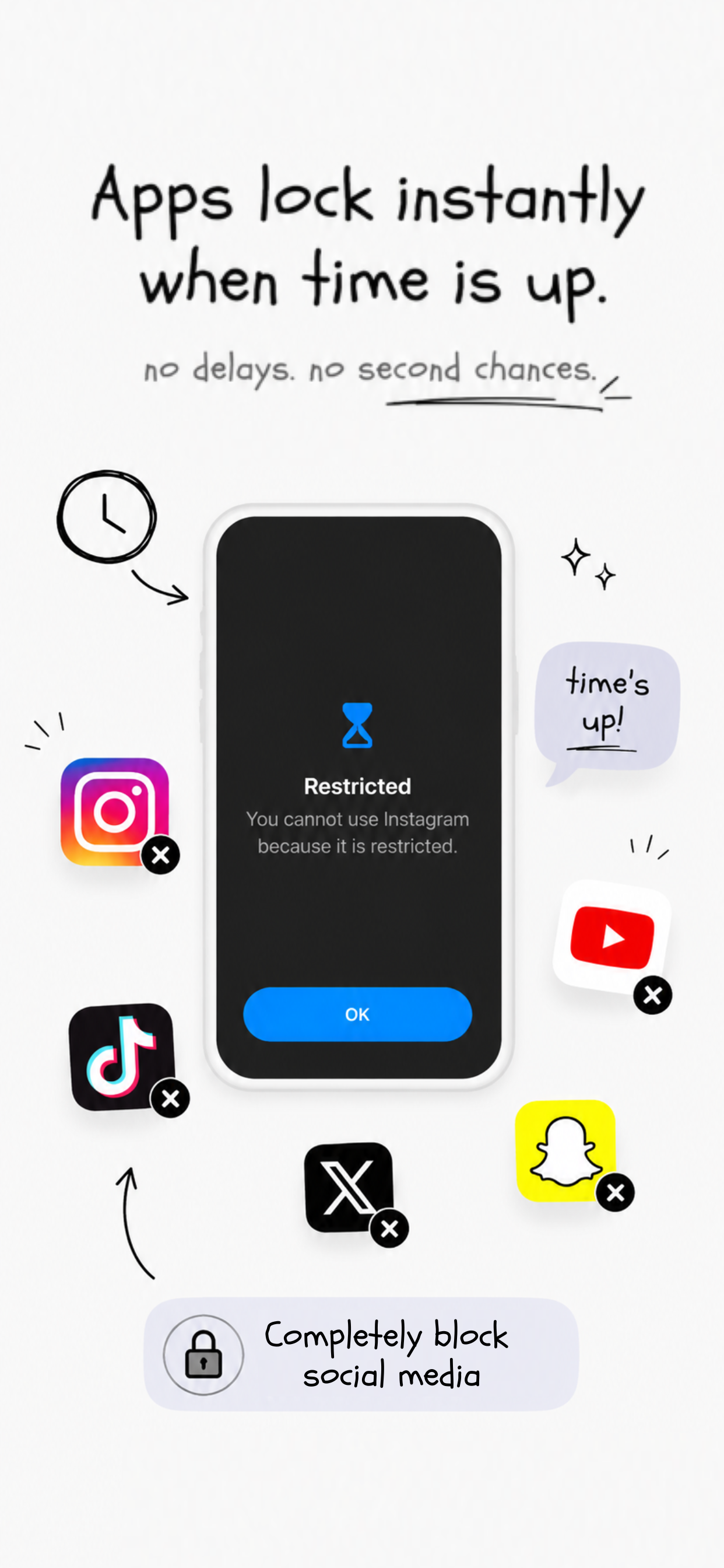 Apps lock instantly